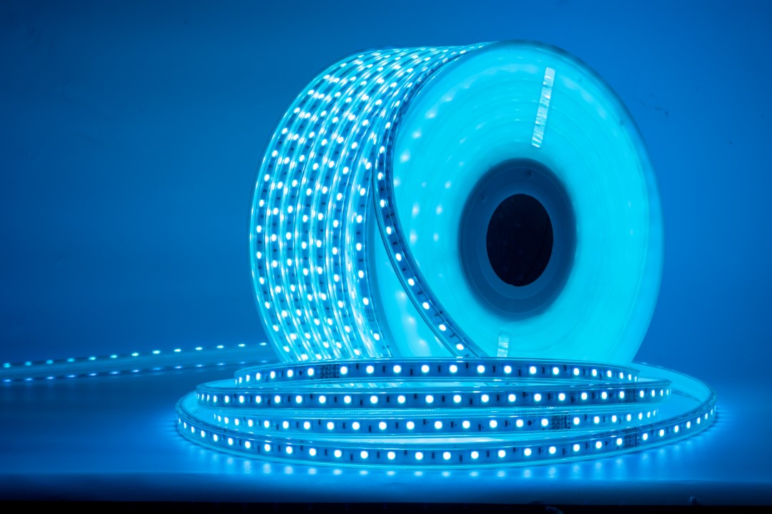 5050 220V 60led RGB IP65 (ICEBLUE)