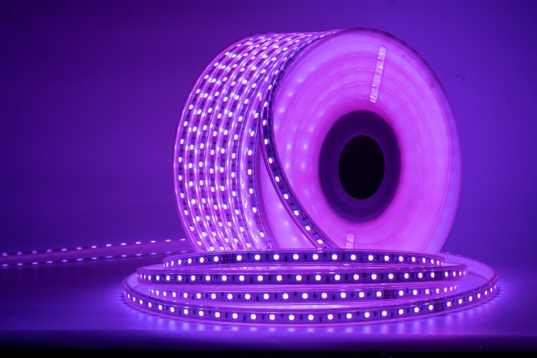 5050 220V 60led RGB IP65 (PURPLE)